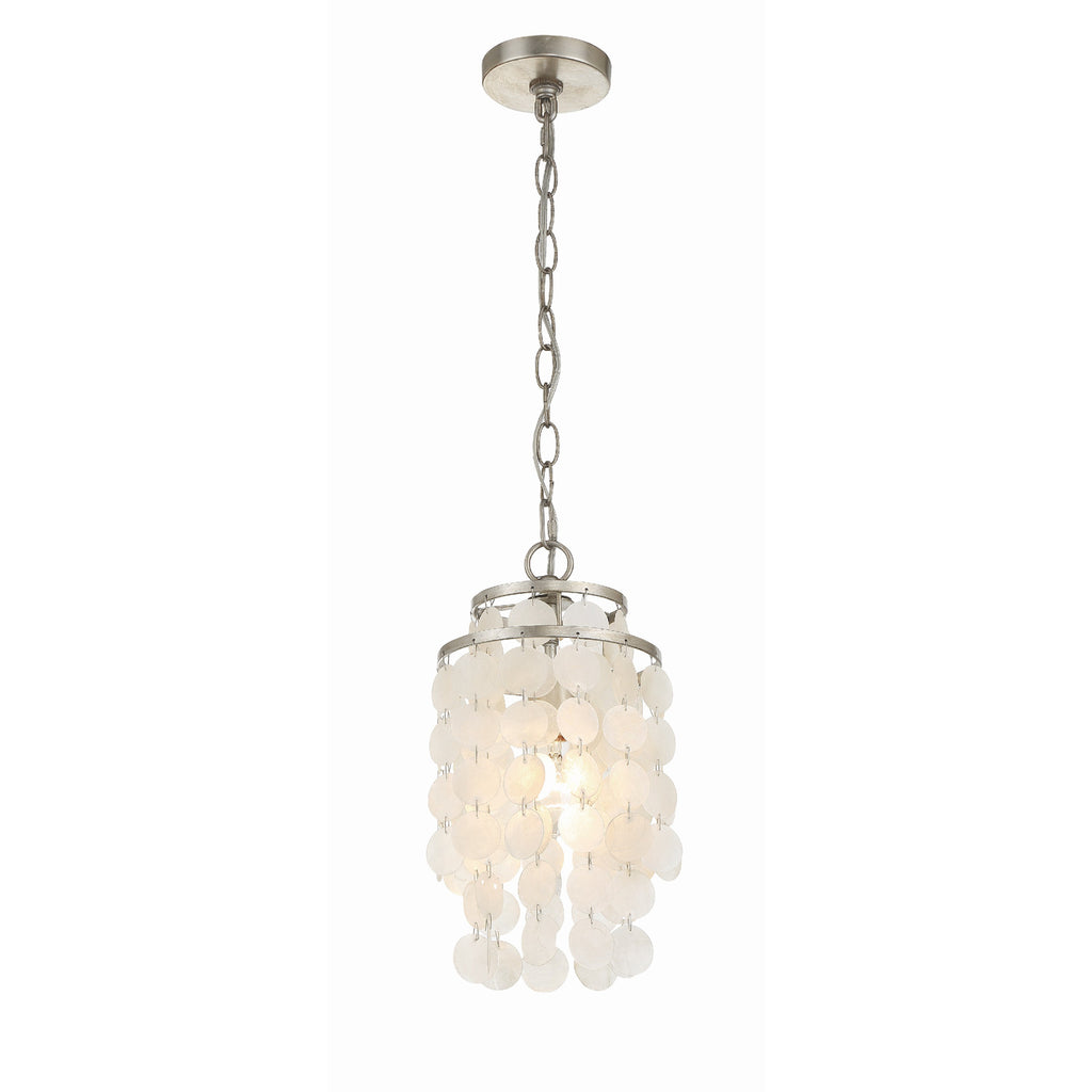 Crystorama Brielle 7'' Chandelier in Antique Silver - Additional View