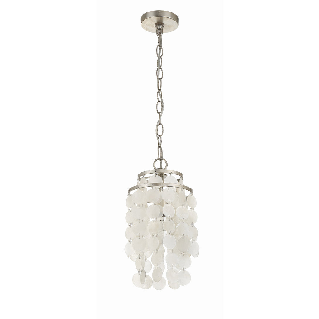 Crystorama Brielle 7'' Chandelier in Antique Silver - Additional View