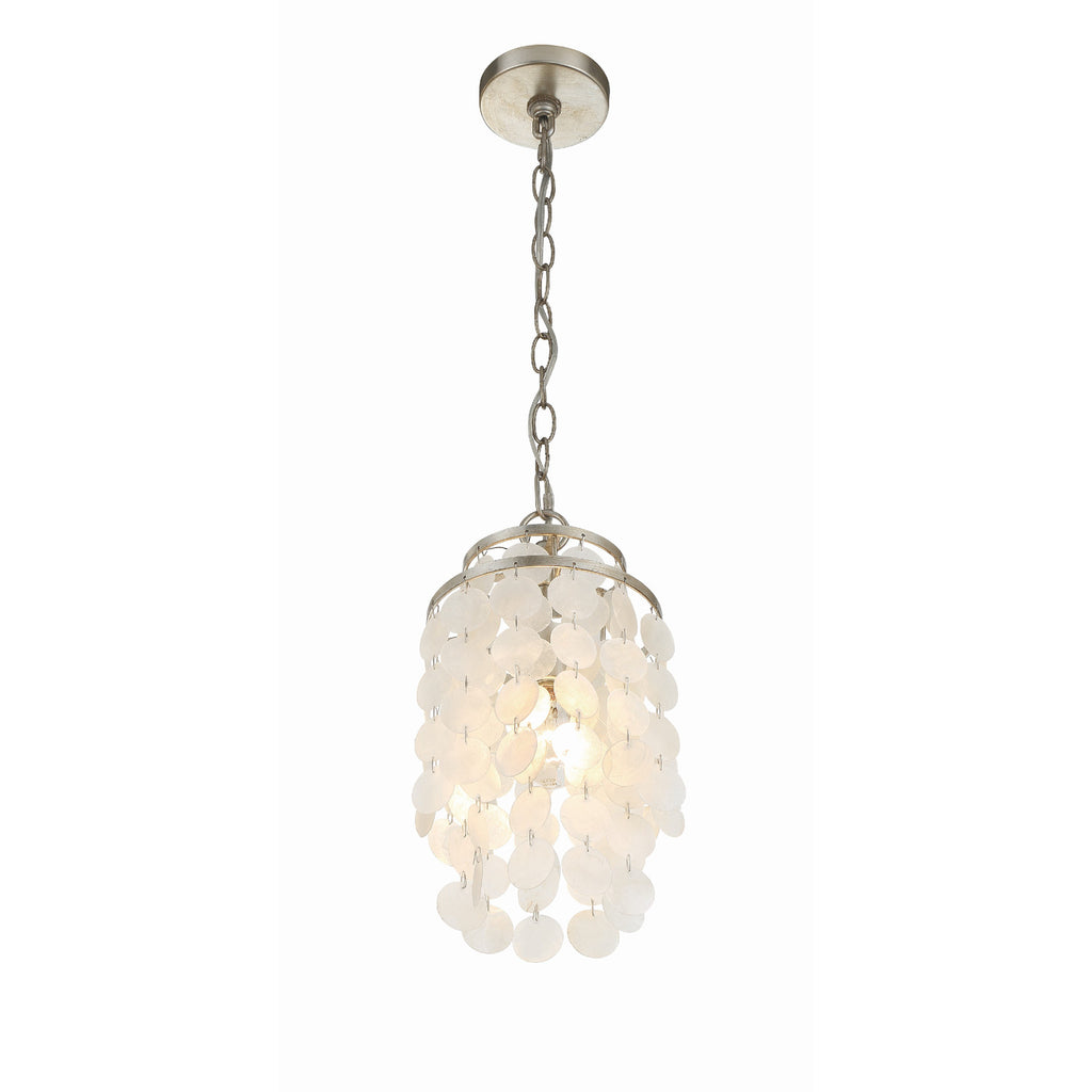 Crystorama Brielle 7'' Chandelier in Antique Silver - Additional View