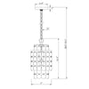 Crystorama Brielle 7'' Chandelier - Product Dimensions