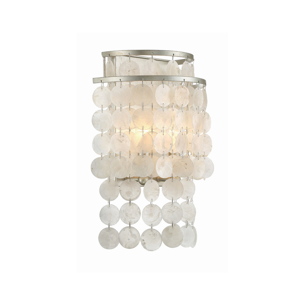 Crystorama Brielle 9'' Sconce in Antique Silver - Additional View