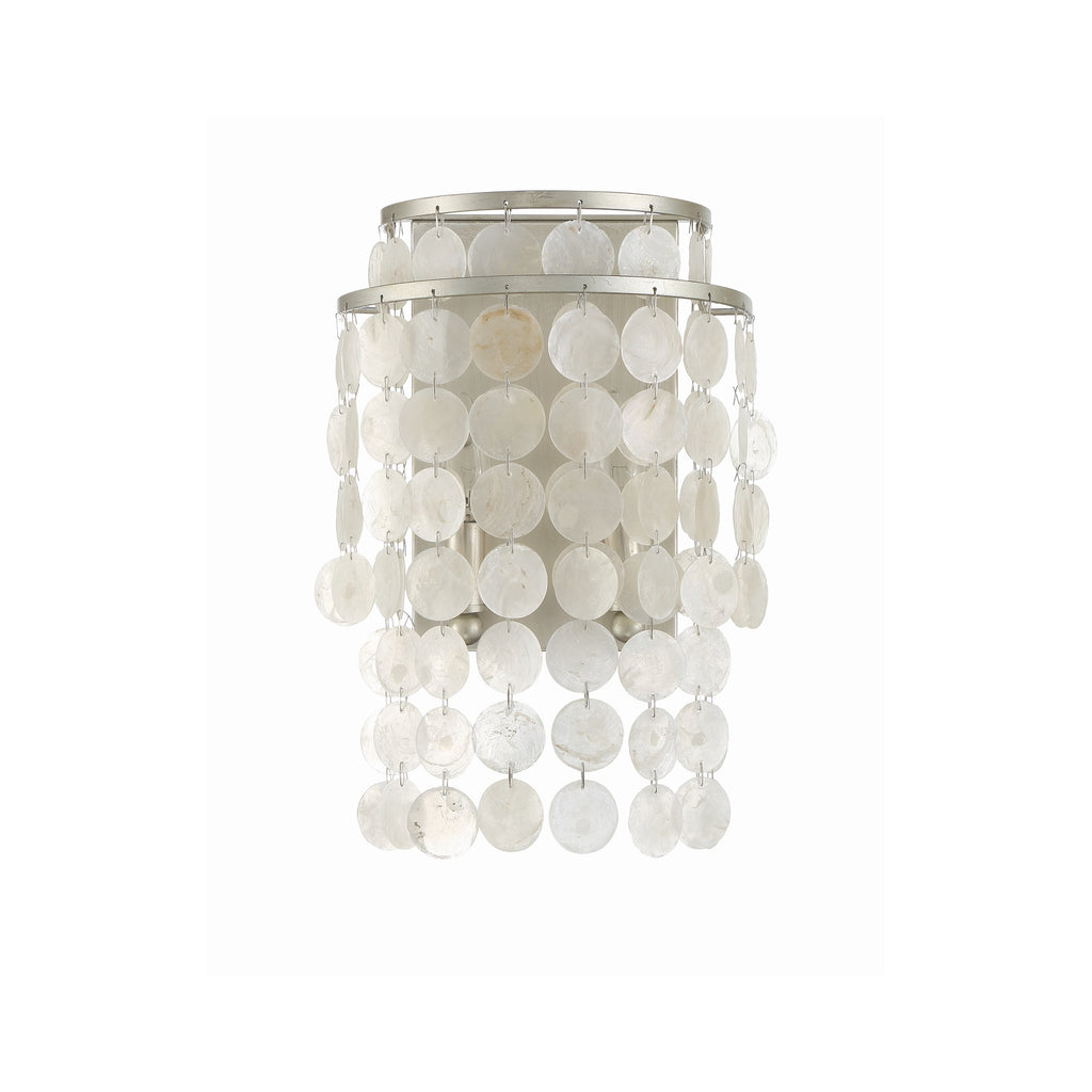 Crystorama Brielle 9'' Sconce in Antique Silver - Additional View