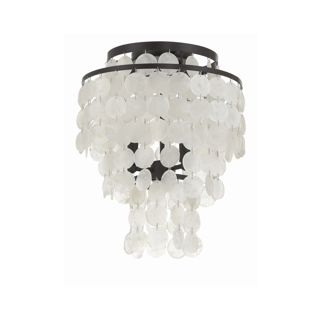 Crystorama Brielle 13'' Flush Mount in Dark Bronze - Additional View
