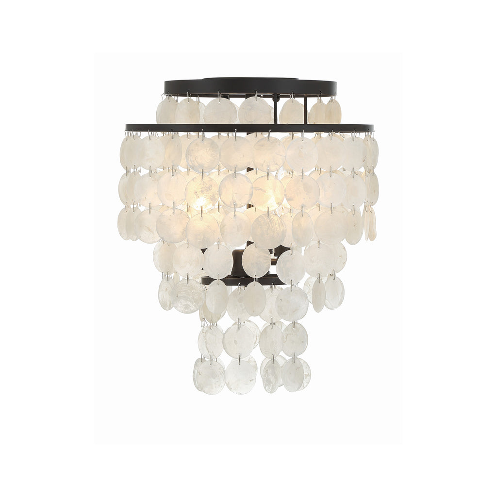 Crystorama Brielle 13'' Flush Mount in Dark Bronze - Additional View