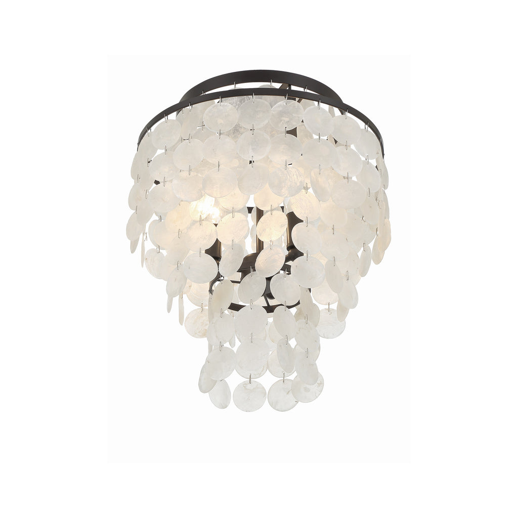 Crystorama Brielle 13'' Flush Mount in Dark Bronze - Additional View