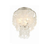 Crystorama Brielle 13'' Flush Mount in Antique Silver - Additional View