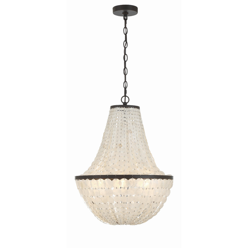 Crystorama Brielle 18'' Chandelier in Dark Bronze - Additional View