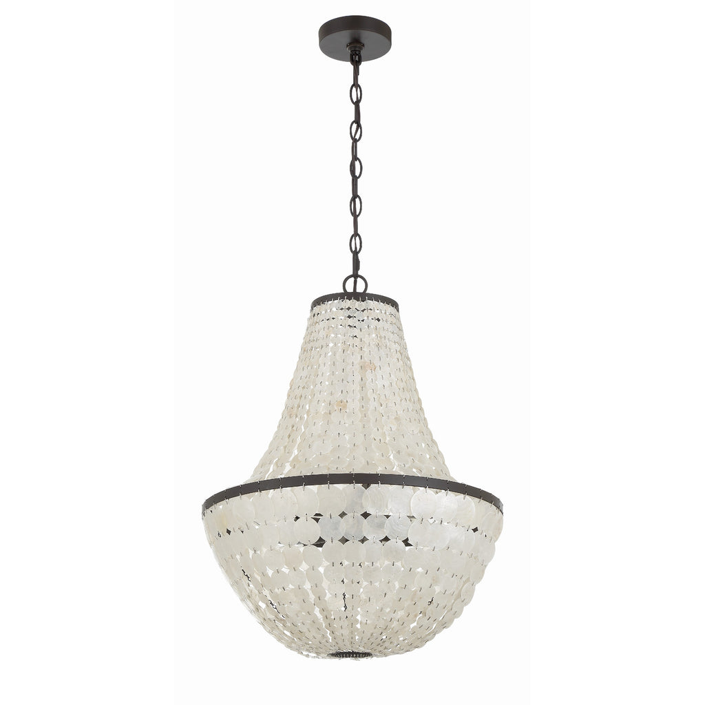 Crystorama Brielle 18'' Chandelier in Dark Bronze - Additional View