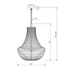 Crystorama Brielle 18'' Chandelier - Product Dimensions