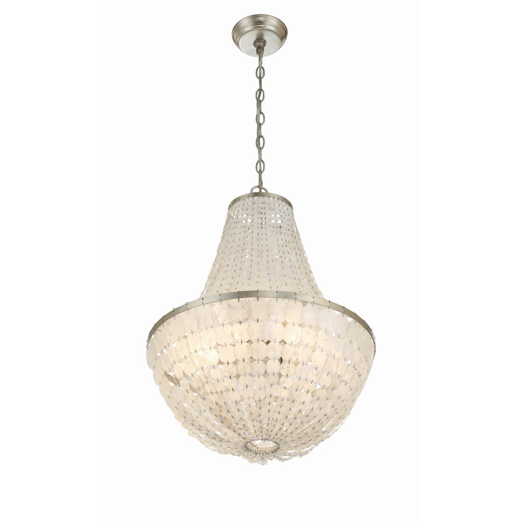 Crystorama Brielle 18'' Chandelier in Antique Silver - Additional View