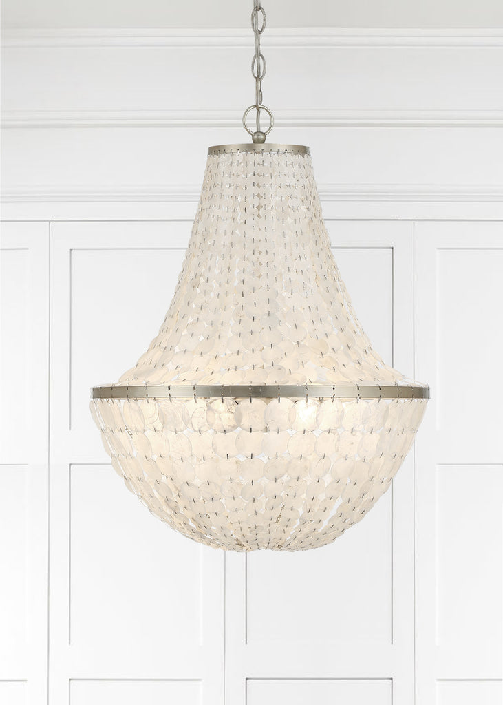 BRI-3006-SA Brielle 18'' Chandelier | Lifestyle Image