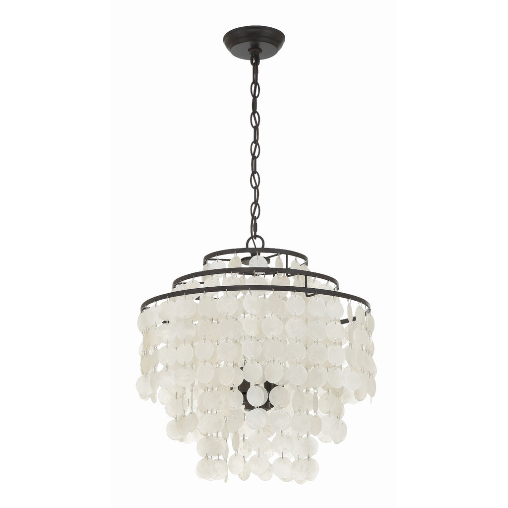 Crystorama Brielle 18'' Chandelier in Dark Bronze - Additional View