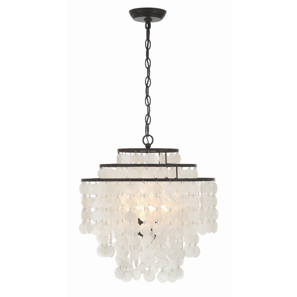 Crystorama Brielle 18'' Chandelier in Dark Bronze - Additional View