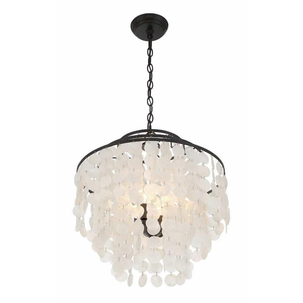 Crystorama Brielle 18'' Chandelier in Dark Bronze - Additional View