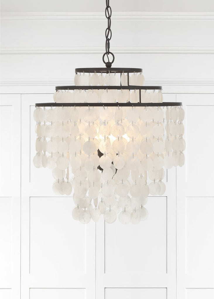 BRI-3008-DB Brielle 4 Light Chandelier | Lifestyle Image