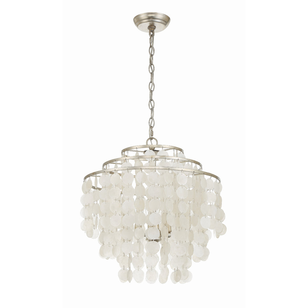 Crystorama Brielle 18'' Chandelier in Antique Silver - Additional View