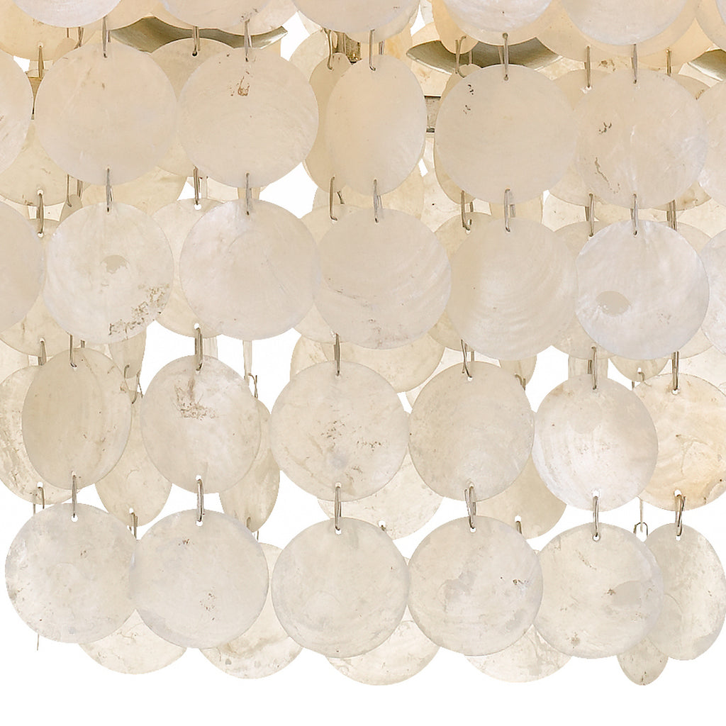 Crystorama Brielle 30'' Linear Oval Chandelier in Antique Silver - Additional View