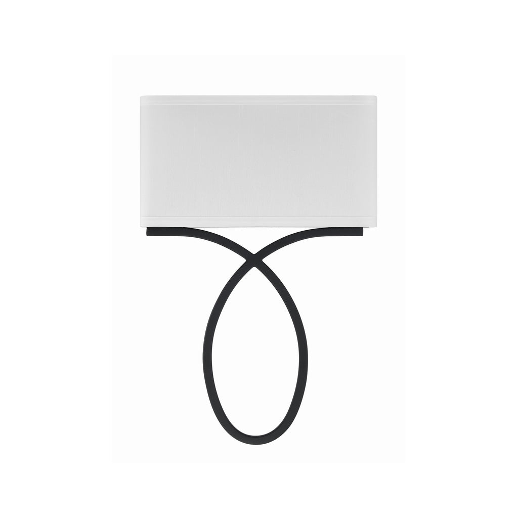 Crystorama Brinkley 10'' Sconce in Black Forged - Additional View