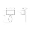 Crystorama Brinkley 10'' Sconce - Product Dimensions