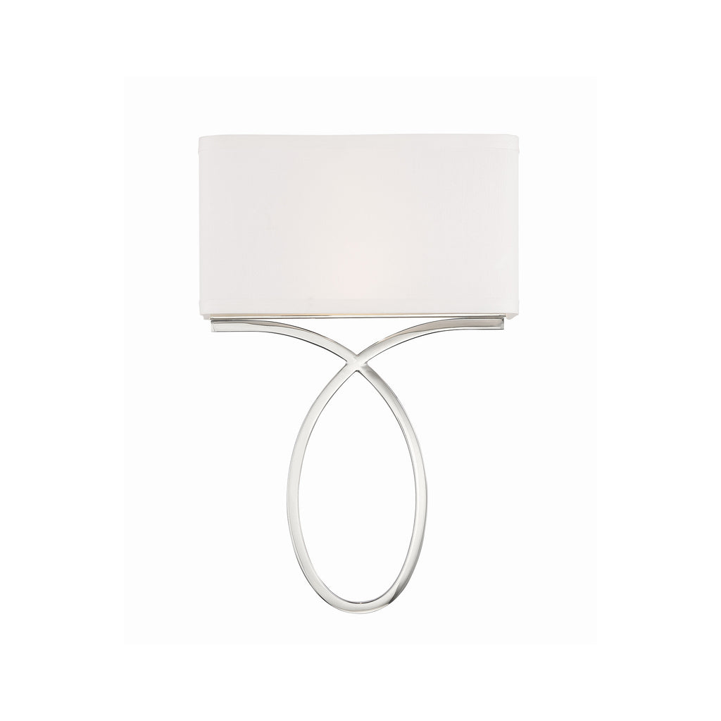 Crystorama Brinkley 10'' Sconce in Polished Nickel - Additional View