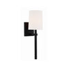 Crystorama Bromley 5.5'' Sconce in Black Forged - Front View