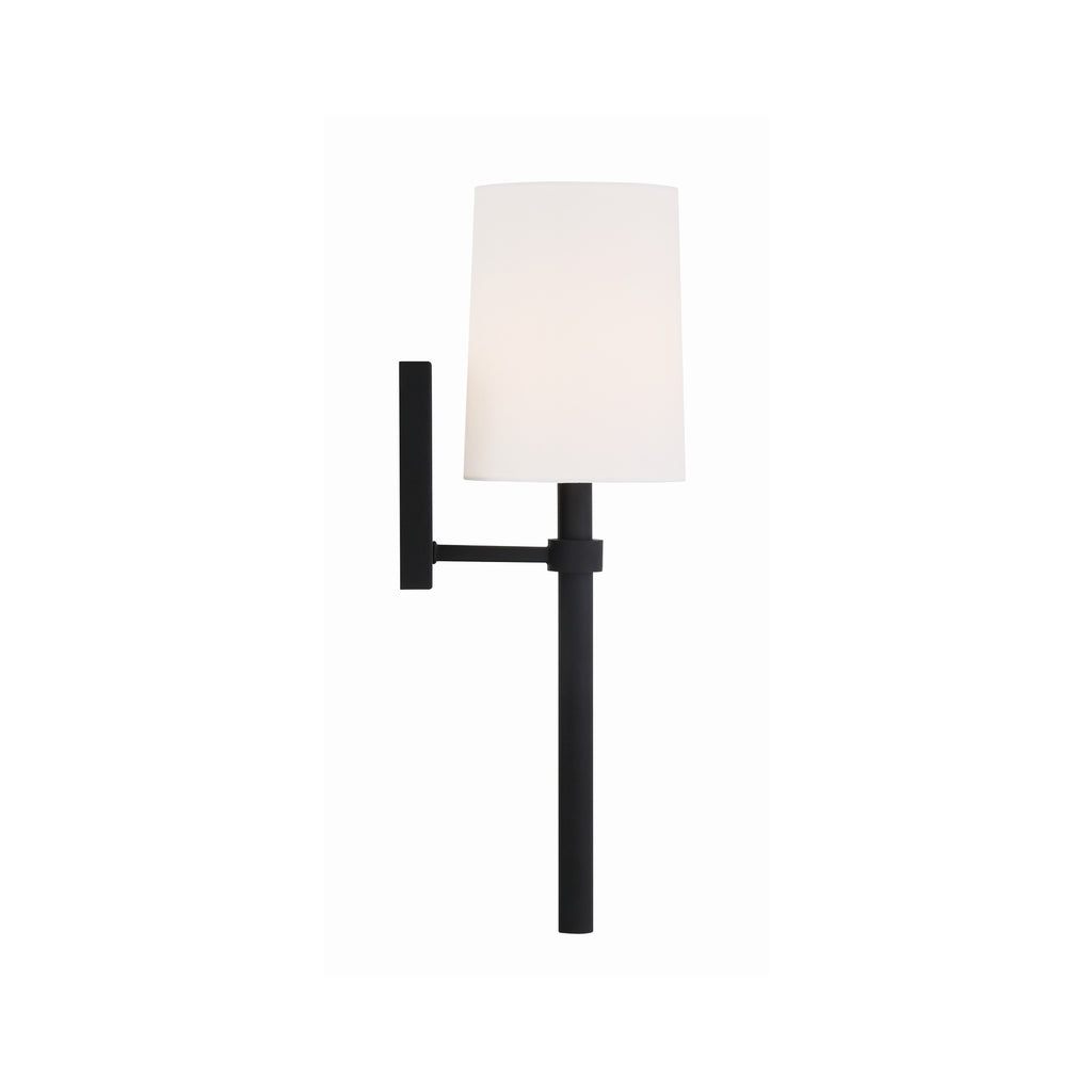 Crystorama Bromley 5.5'' Sconce in Black Forged - Additional View