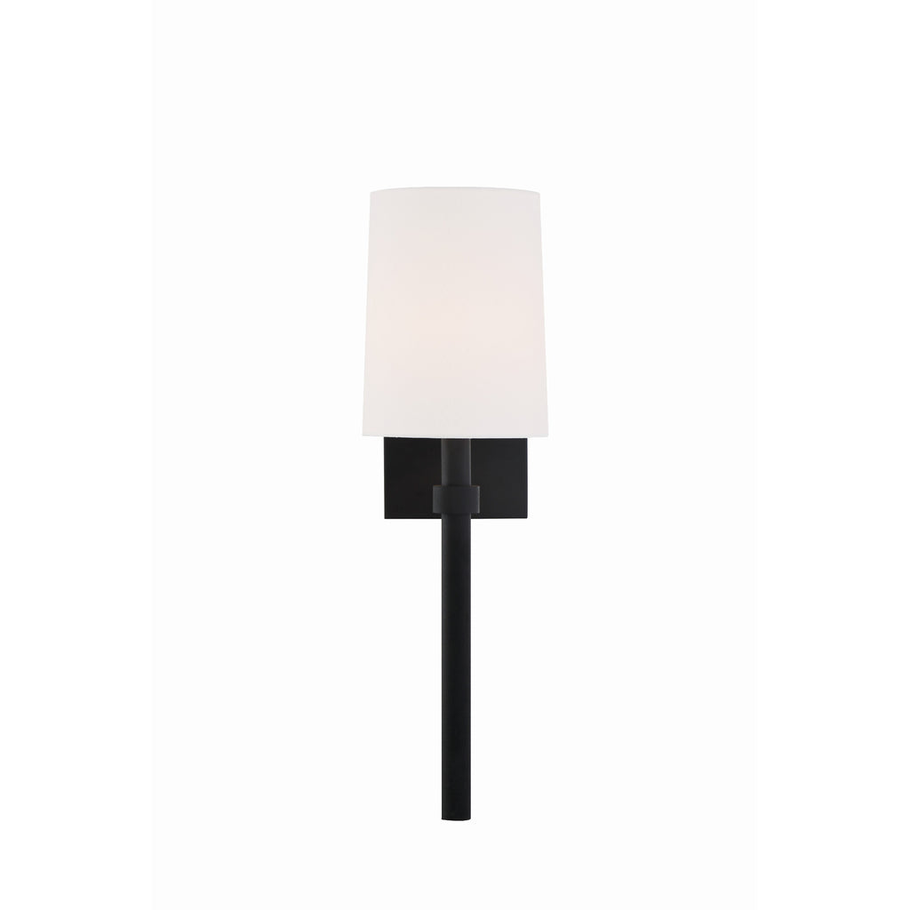 Crystorama Bromley 5.5'' Sconce in Black Forged - Additional View