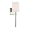 Crystorama Bromley 5.5'' Sconce in Polished Nickel - Front View