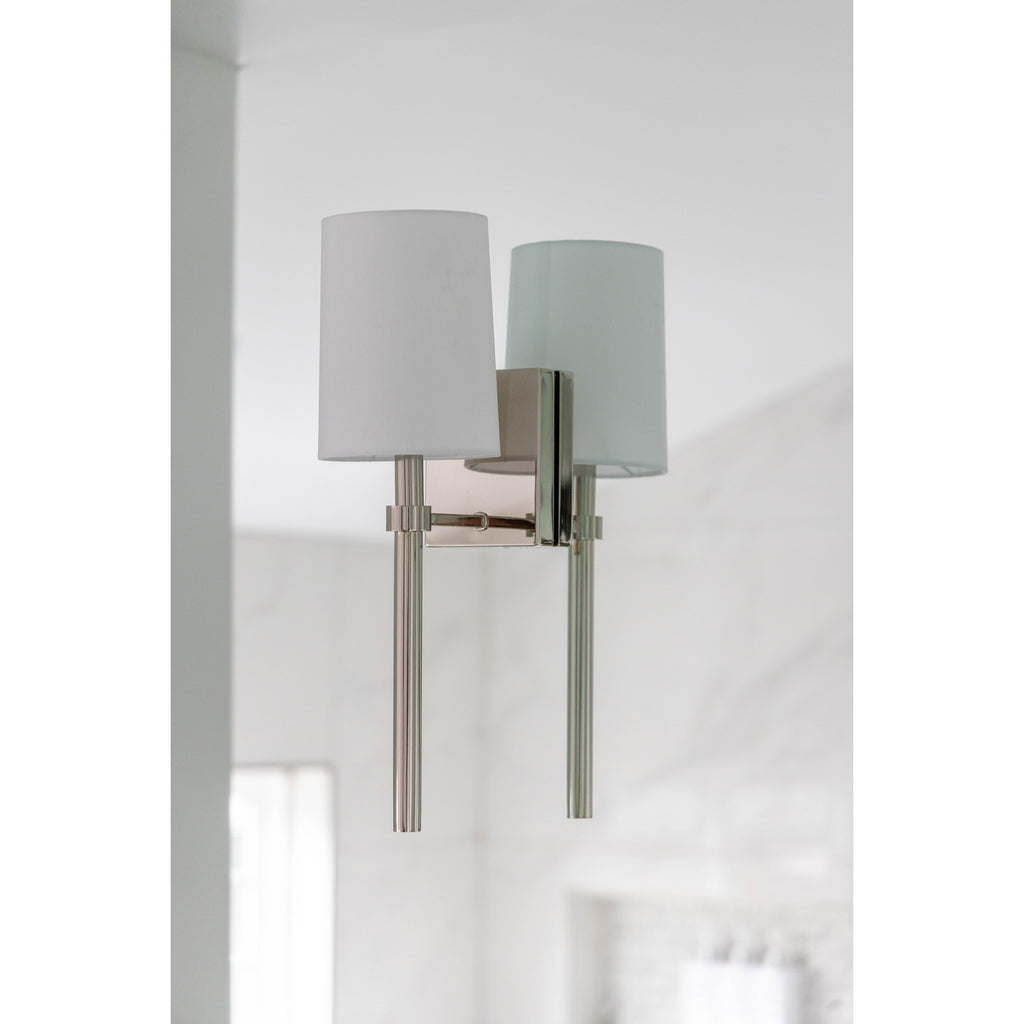 Crystorama Bromley 5.5'' Sconce in Polished Nickel - Lifestyle View