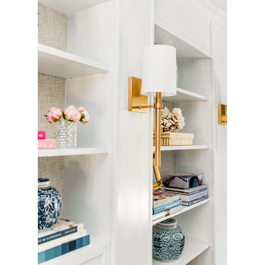 Crystorama Bromley 5.5'' Sconce in Vibrant Gold - Lifestyle View