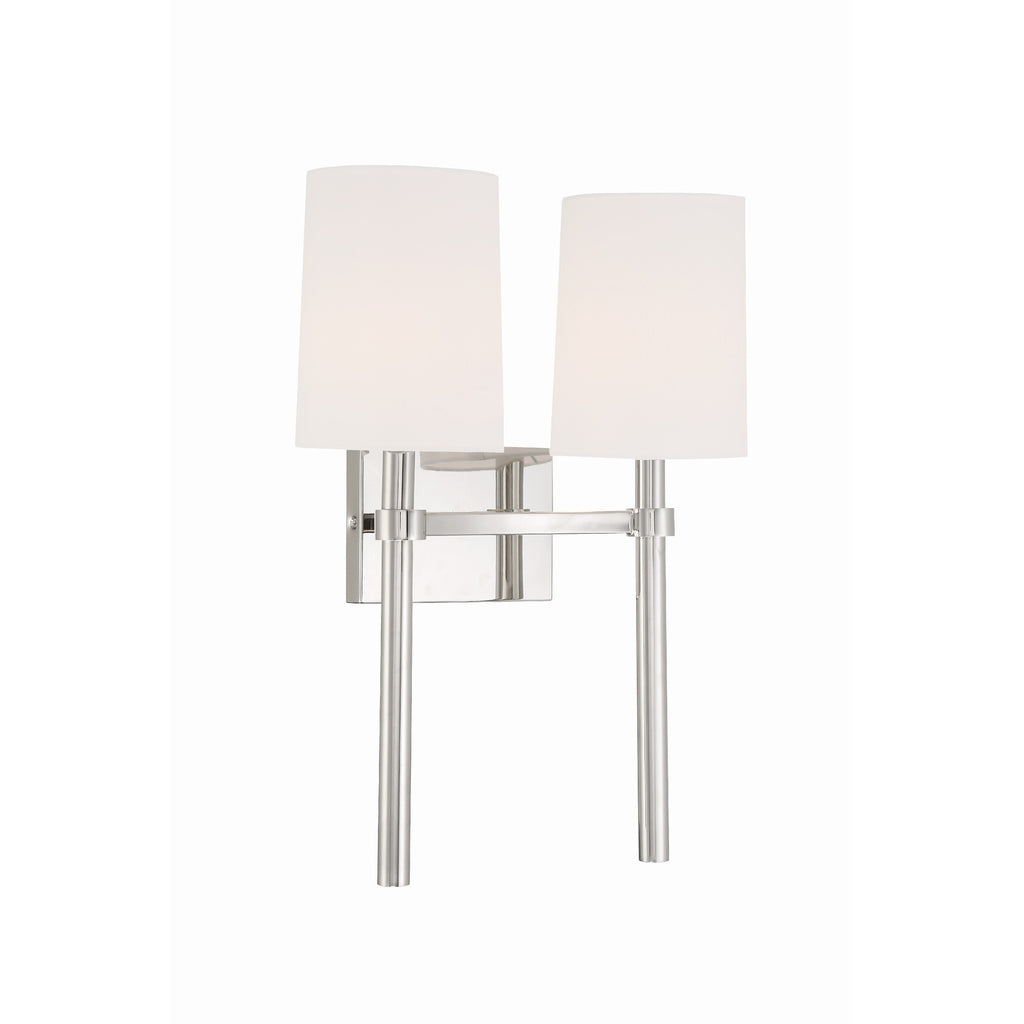 Crystorama-OPEN-BOX Bromley 2 Light Sconce in Polished Nickel - Additional View