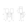 Crystorama Bromley 13.75'' Sconce - Product Dimensions