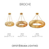 Crystorama Broche 18'' LED Chandelier - Collection Image