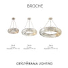 Crystorama Broche 18'' LED Chandelier - Collection Image