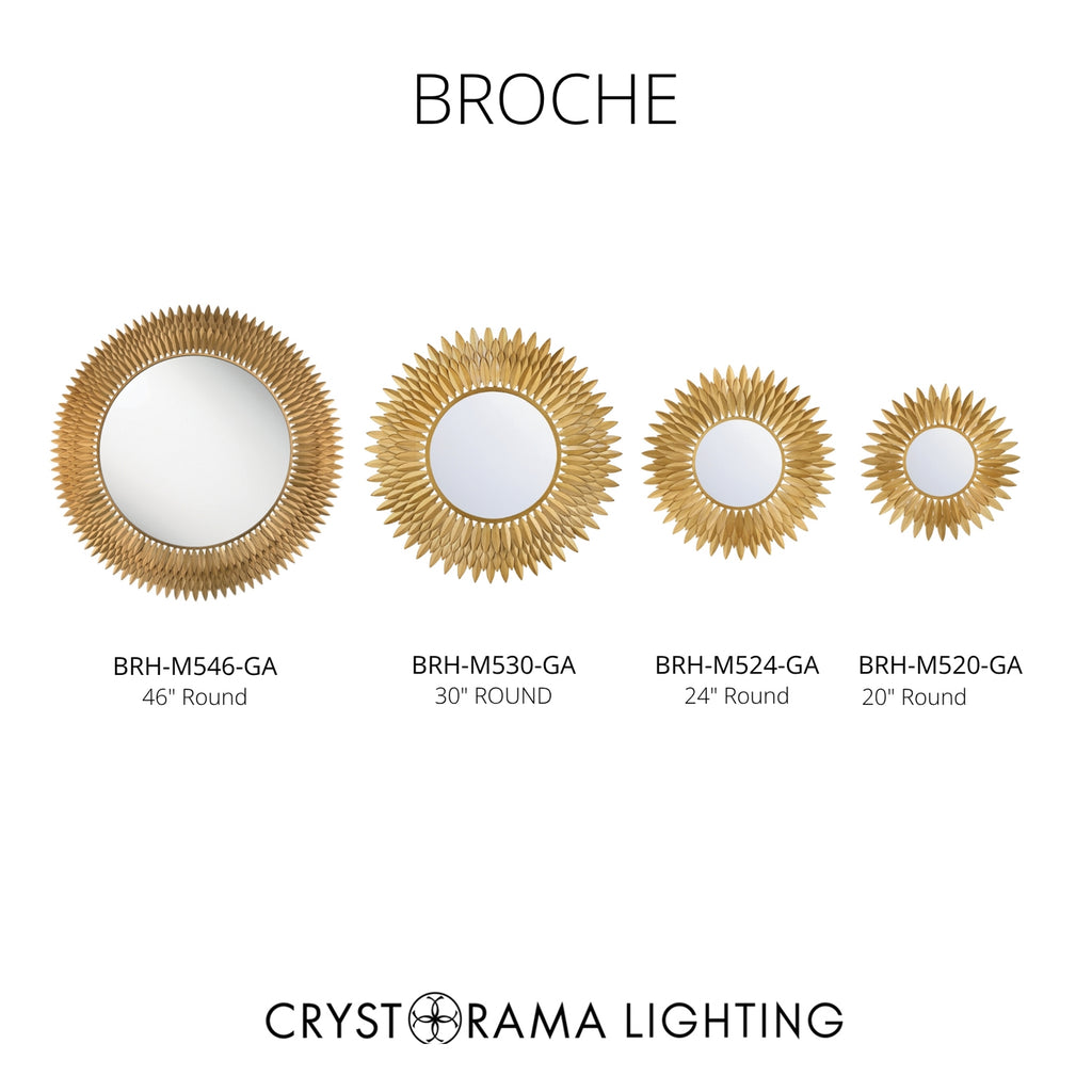 Crystorama Broche 24'' Mirror - Collection Image