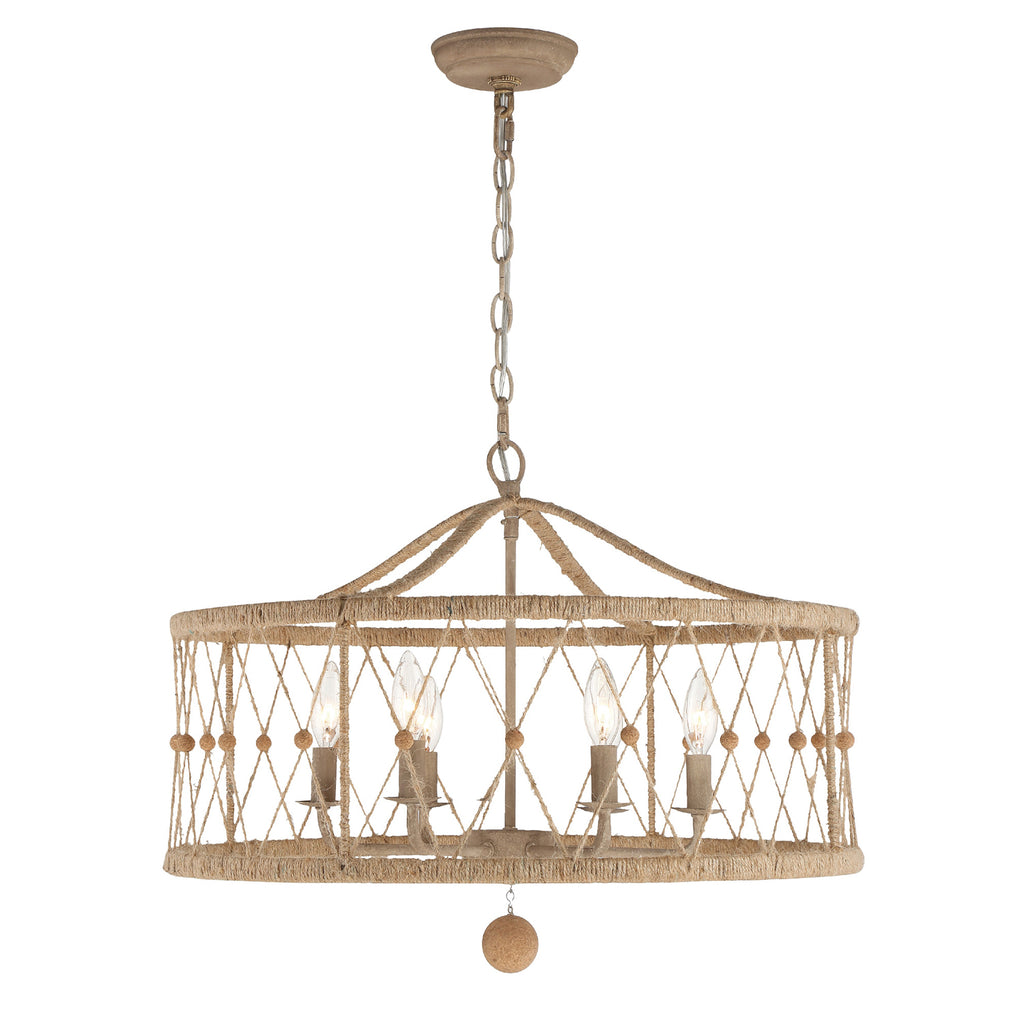 BRX-B7906-BS Brixton 6 Light Chandelier | Main Image