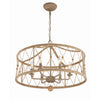 Crystorama Brixton 24'' Chandelier in Burnished Silver - Additional View