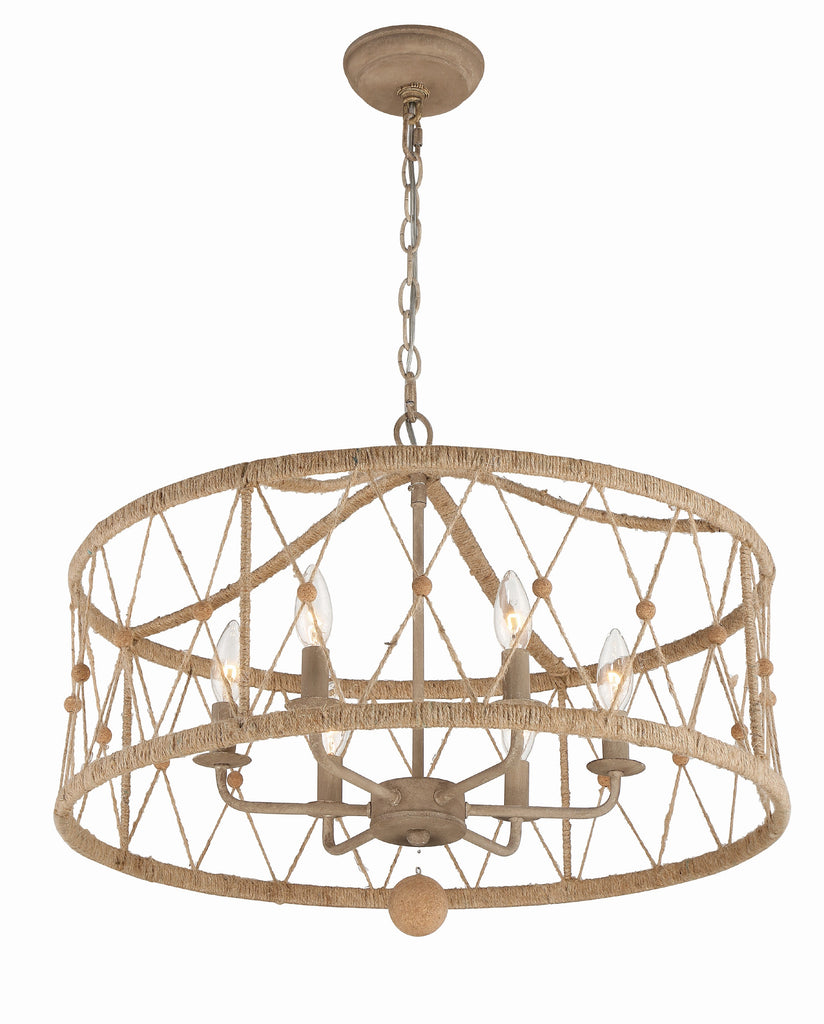 BRX-B7906-BS Brixton 6 Light Chandelier | Alternate Image