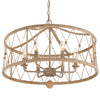 BRX-B7906-BS Brixton 6 Light Chandelier | Alternate Image