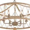 BRX-B7906-BS Brixton 6 Light Chandelier | Alternate Image