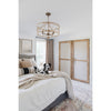 Crystorama Brixton 24'' Chandelier in Burnished Silver - Lifestyle View