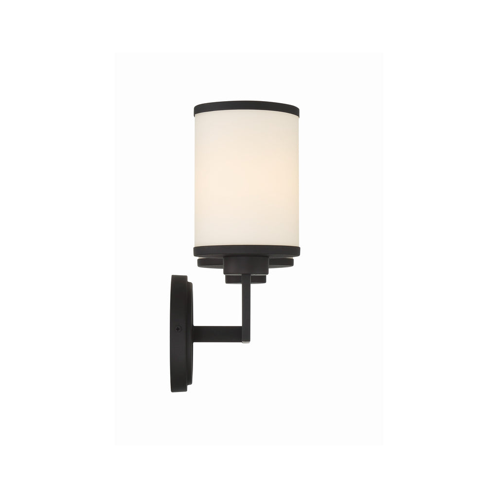 Crystorama Bryant 14.5'' Sconce in Black Forged - Additional View