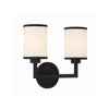 Crystorama Bryant 14.5'' Sconce in Black Forged - Additional View