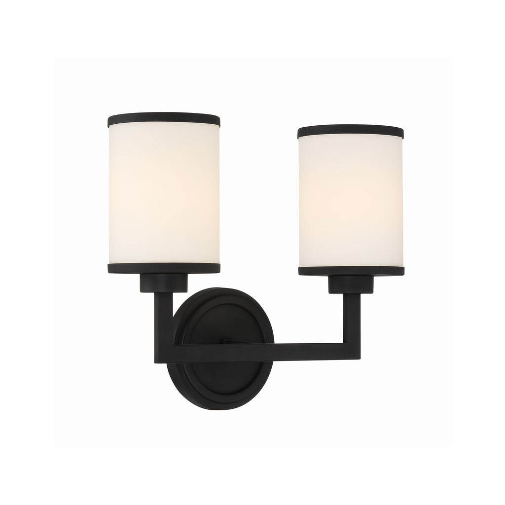 Crystorama Bryant 14.5'' Sconce in Black Forged - Additional View