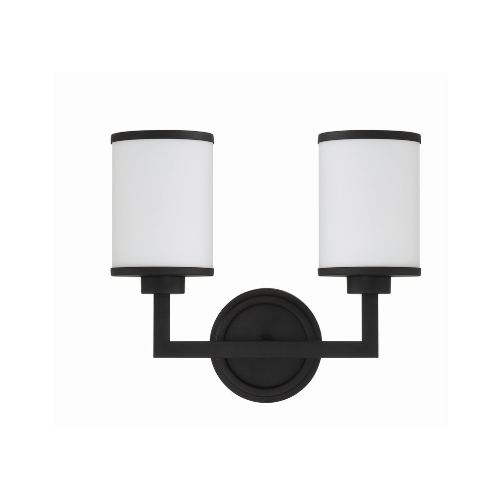 Crystorama Bryant 14.5'' Sconce in Black Forged - Additional View