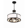 Crystorama Bryant 18'' Chandelier in Black Forged - Additional View