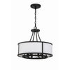 Crystorama Bryant 18'' Chandelier in Black Forged - Additional View