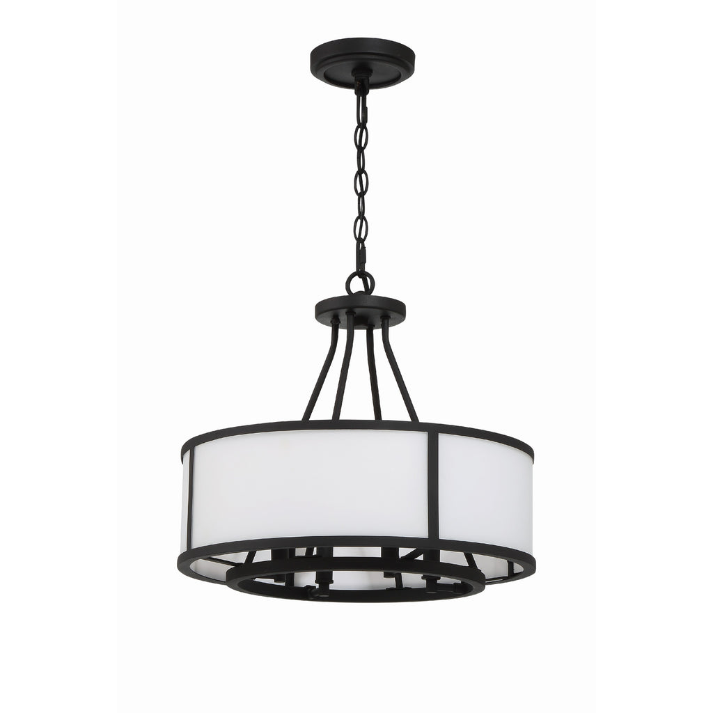 Crystorama Bryant 18'' Chandelier in Black Forged - Additional View
