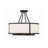 Crystorama Bryant 18'' Semi Flush Mount in Black Forged - Additional View