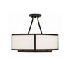Crystorama Bryant 18'' Semi Flush Mount in Black Forged - Additional View